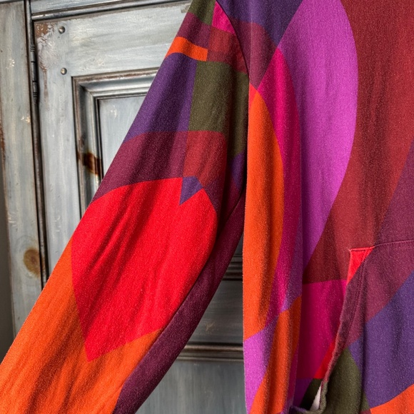 Farm Rio for Anthropologie Banana Gradient Vibrant Color Hoodie Size M - Picture 5 of 10